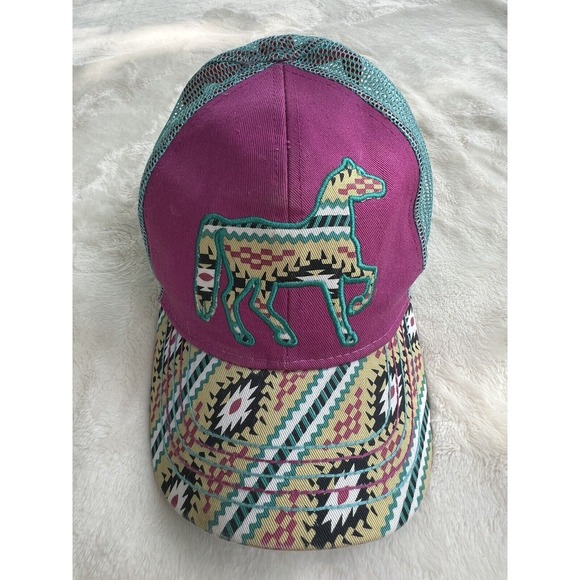 Accessories - Knee Deep And Lovin It Farm Girl Horse Hat Adjustable Mesh Back Sz M/L Very Good